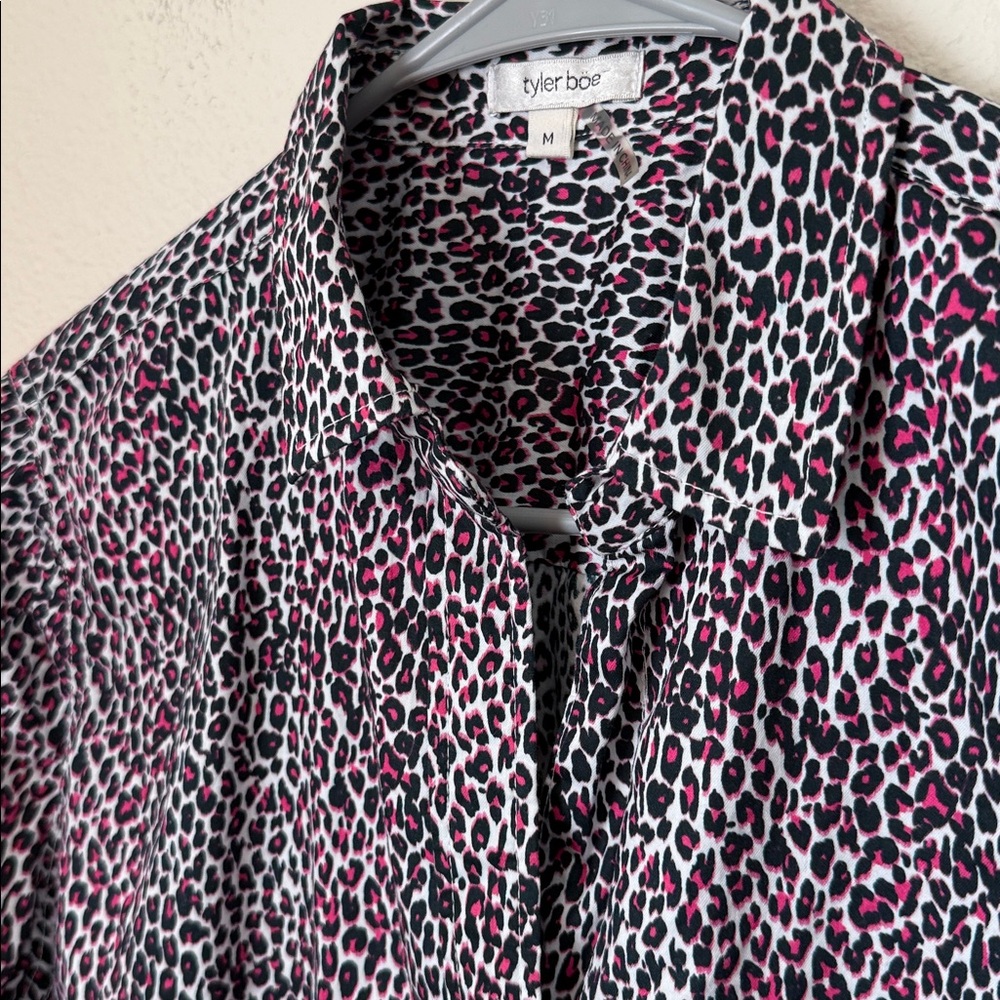 Tyler böe Leopard Print Button Down - image 2